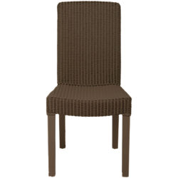 Neptune Montague Lloyd Loom Dining Chair Lead Light